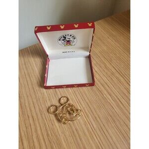 Disney World Vintage Van Dell Gold over Sterling Mickey Mouse Outlined Pin